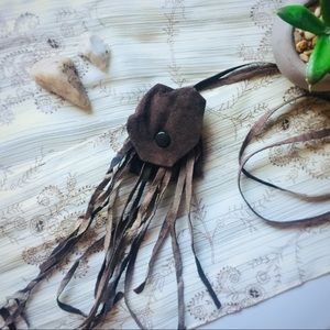 Genuine Leather Keepsake Pouch Necklace